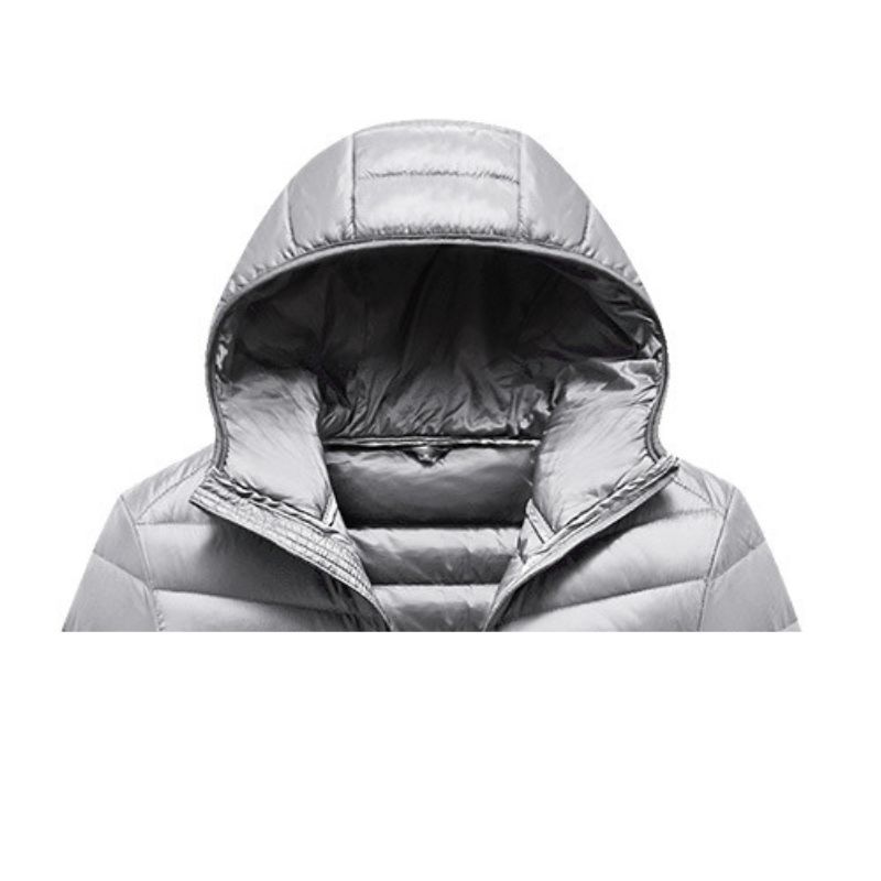 JACKETW Men's Winter Slim Fit  Hood Casual Slim Down Jacket -ZH126