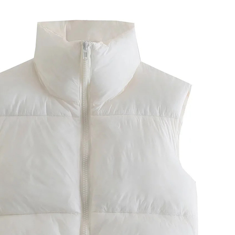 JACKETW Women's Stand collar Sleeveless Jacket-CN-0012