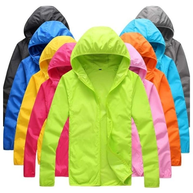 JACKETW Unisex Quick Dry UV Protect Waterproof Windbreaker Sports Jacket -ZH139 