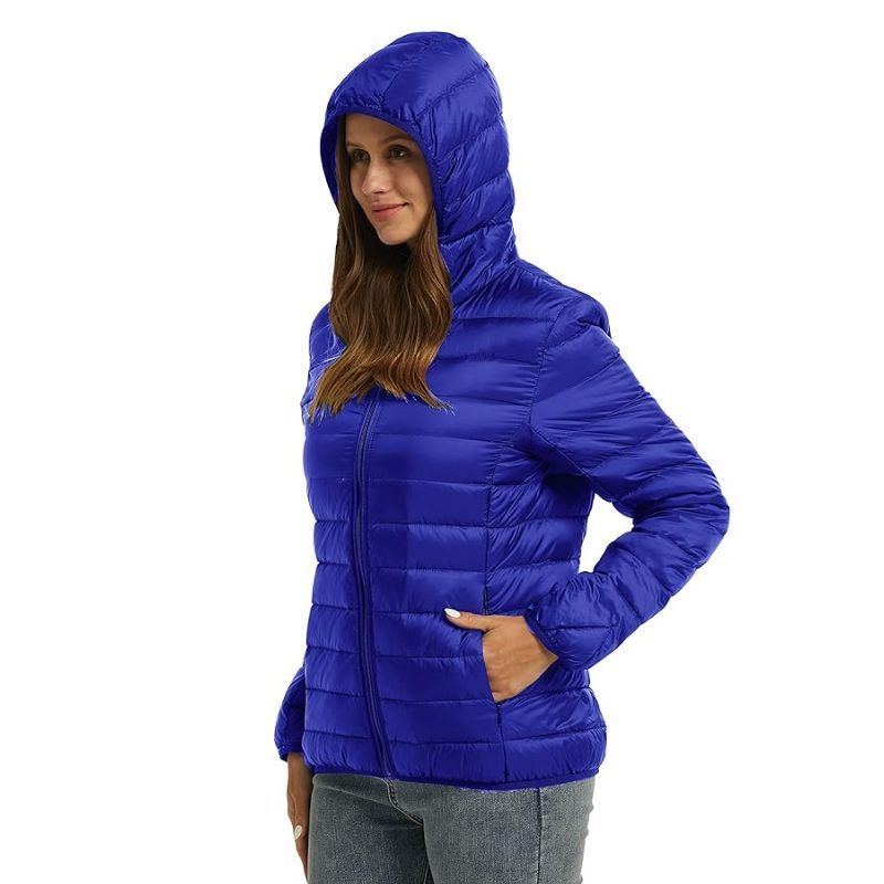 JACKETW Women's Full Zip Lightweight Winter Down Jacket-DJ19005