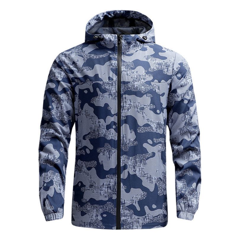 JACKETW Men's Lightweight Nylon Windbreaker Zipper Active Jacket-ZH103