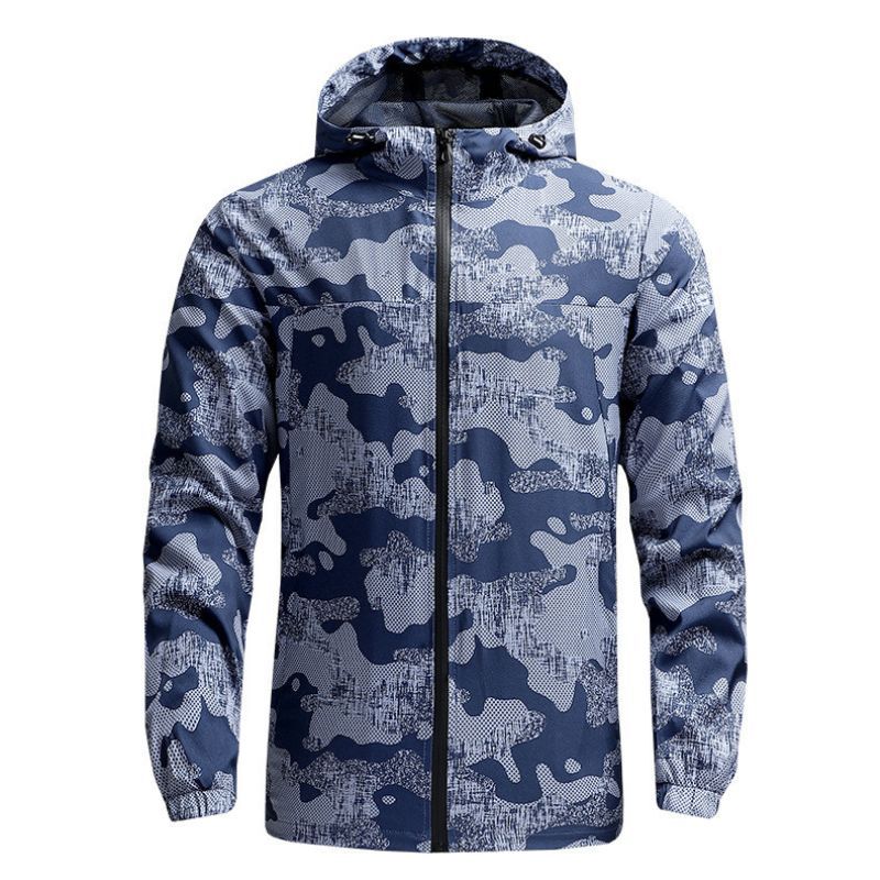 JACKETW Men's Lightweight Nylon Windbreaker Zipper Active Jacket-ZH103