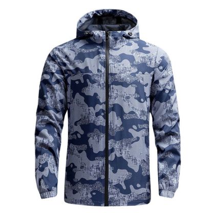 JACKETW Men's Lightweight Nylon Windbreaker Zipper Active Jacket-ZH103