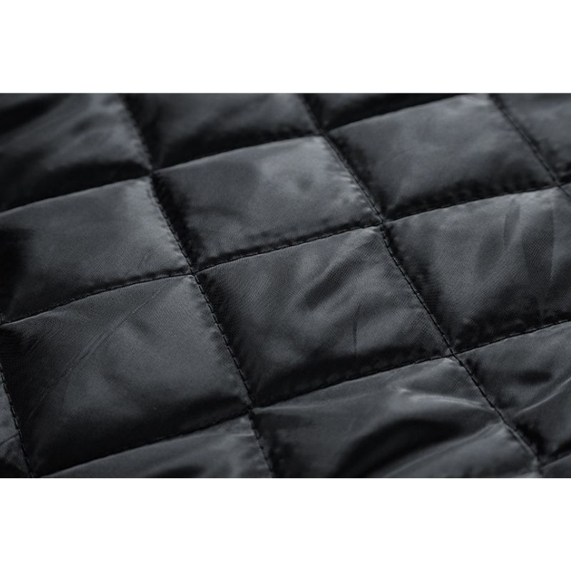 JACKETW Men’s Varsity Jackets Baseball Letterman Wool Sleeves Bomber Jacket-ZH123