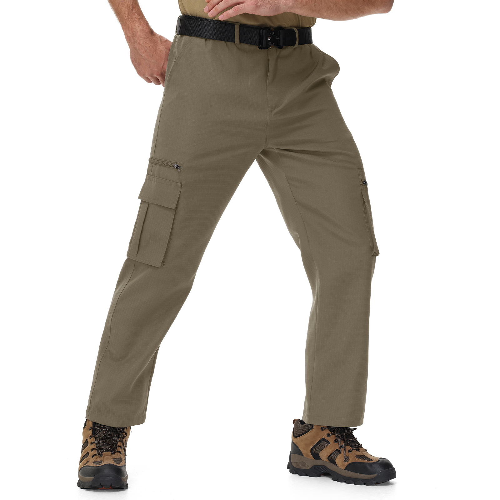 Men's Solid Color Loose Fit Casual Cargo Pant-TUMCP04017