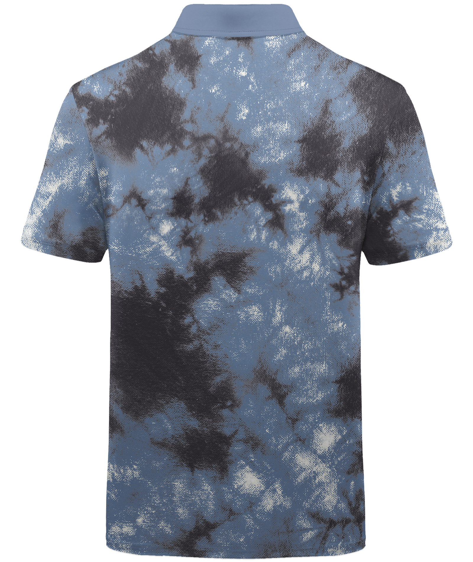Men's Tie Dye Print Slim Fit Golf Polo Shirt-CUMPO01605