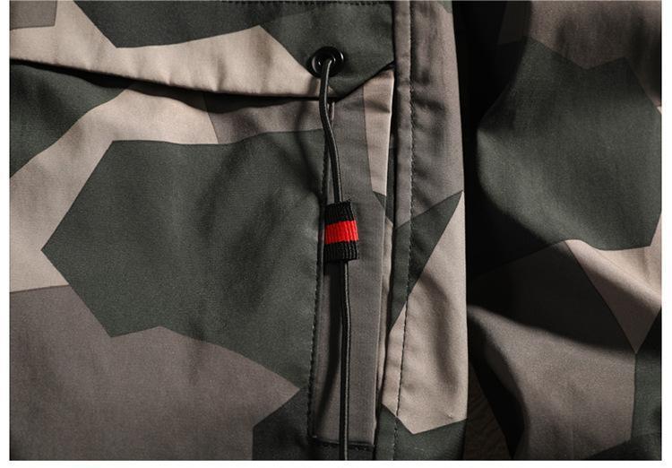 JACKETW Men's Cotton Zip Up Hooded Windbreaker jacket-CAL10049