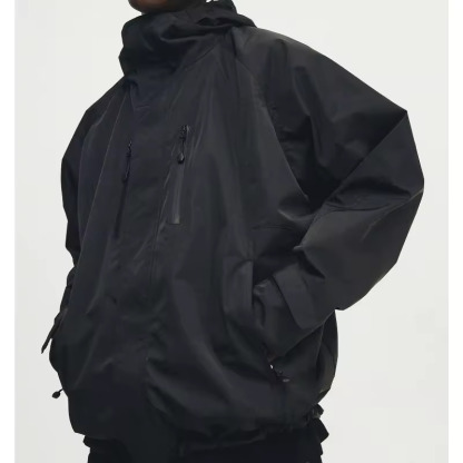 JACKETW Men's Casual Outdoor Windbreaker Jacket Full Zipper with Long Sleeve- L0P6