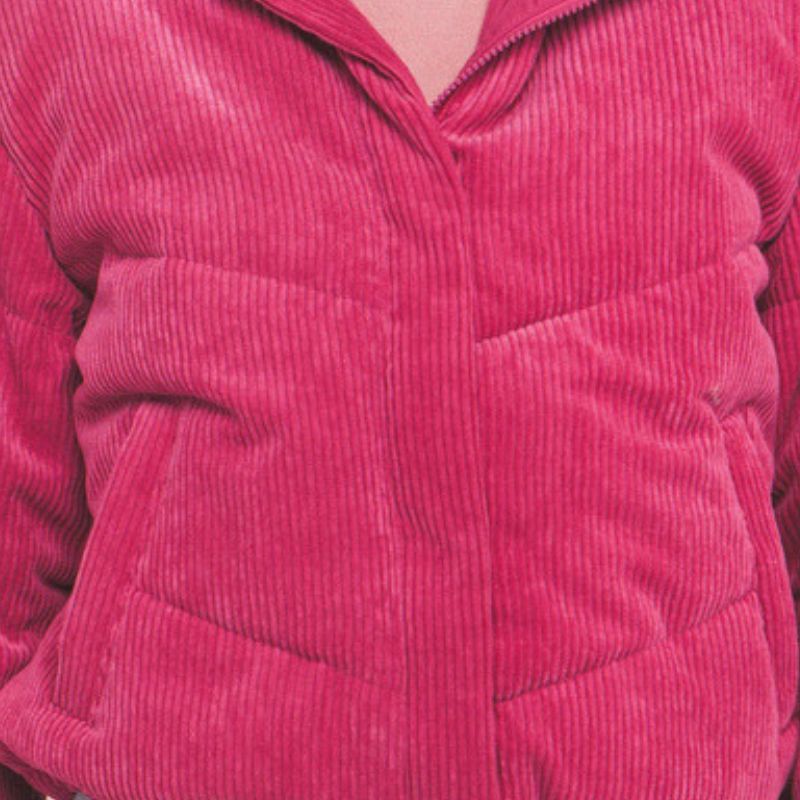 JACKETW Women's Corduroy Stand Collar Jacket-LT-W-6850