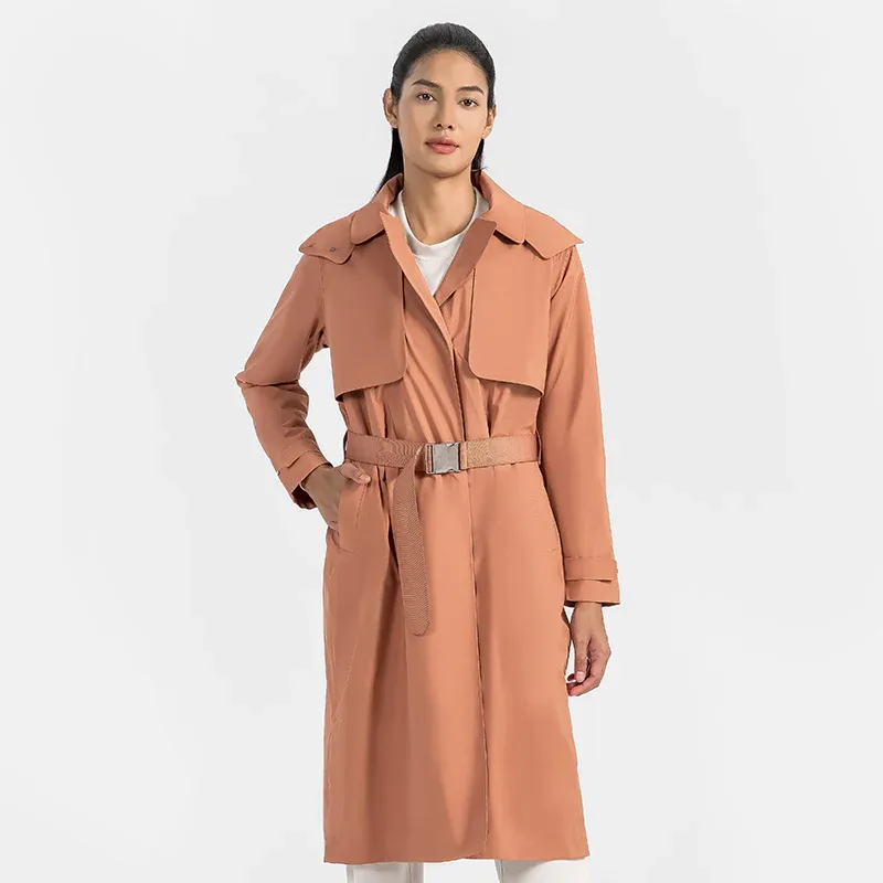 JACKETW Women UV Protection Waterproof Windproof Vitality Trench Coat DWA014