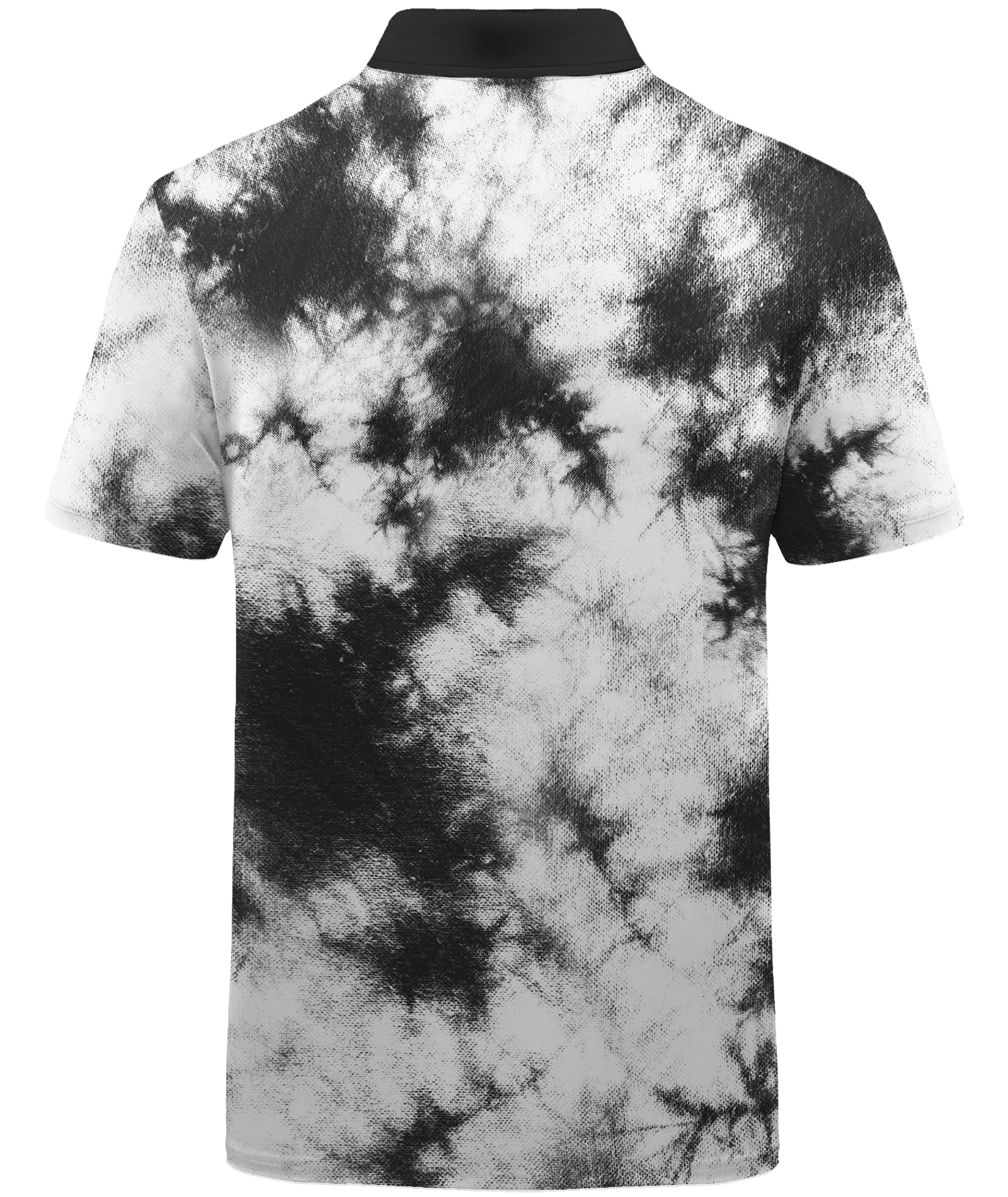 Men's Tie Dye Print Slim Fit Golf Polo Shirt-CUMPO01605