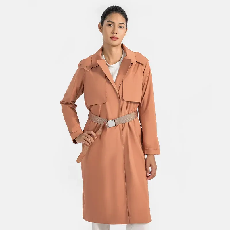 JACKETW Women UV Protection Waterproof Windproof Vitality Trench Coat DWA014
