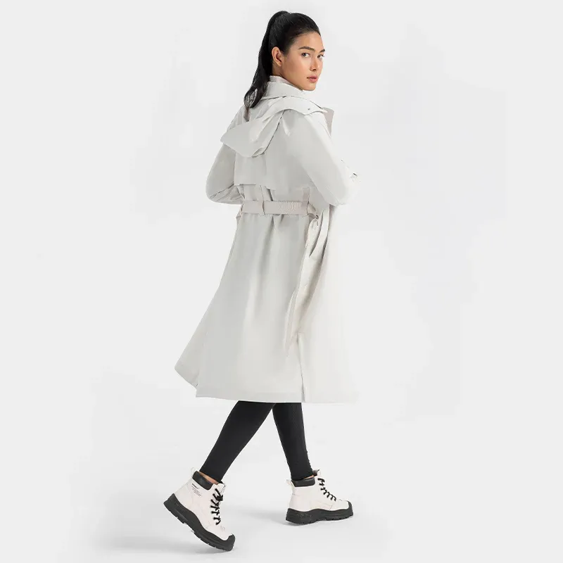 JACKETW Women UV Protection Waterproof Windproof Vitality Trench Coat DWA014