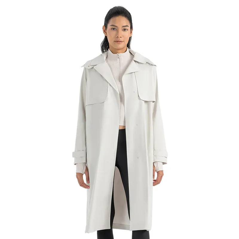 JACKETW Women UV Protection Waterproof Windproof Vitality Trench Coat DWA014