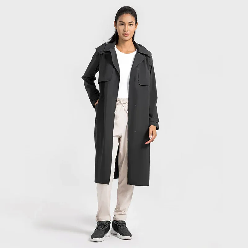 JACKETW Women UV Protection Waterproof Windproof Vitality Trench Coat DWA014
