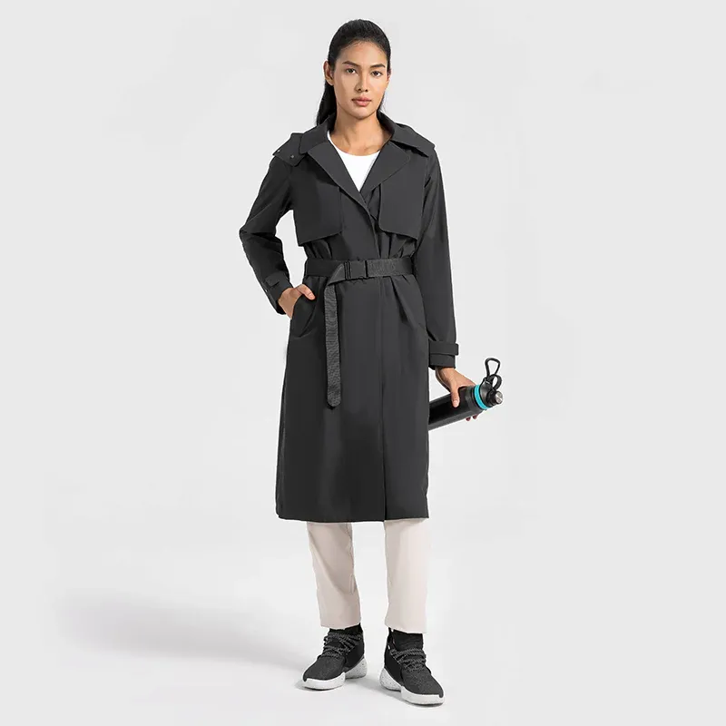JACKETW Women UV Protection Waterproof Windproof Vitality Trench Coat DWA014