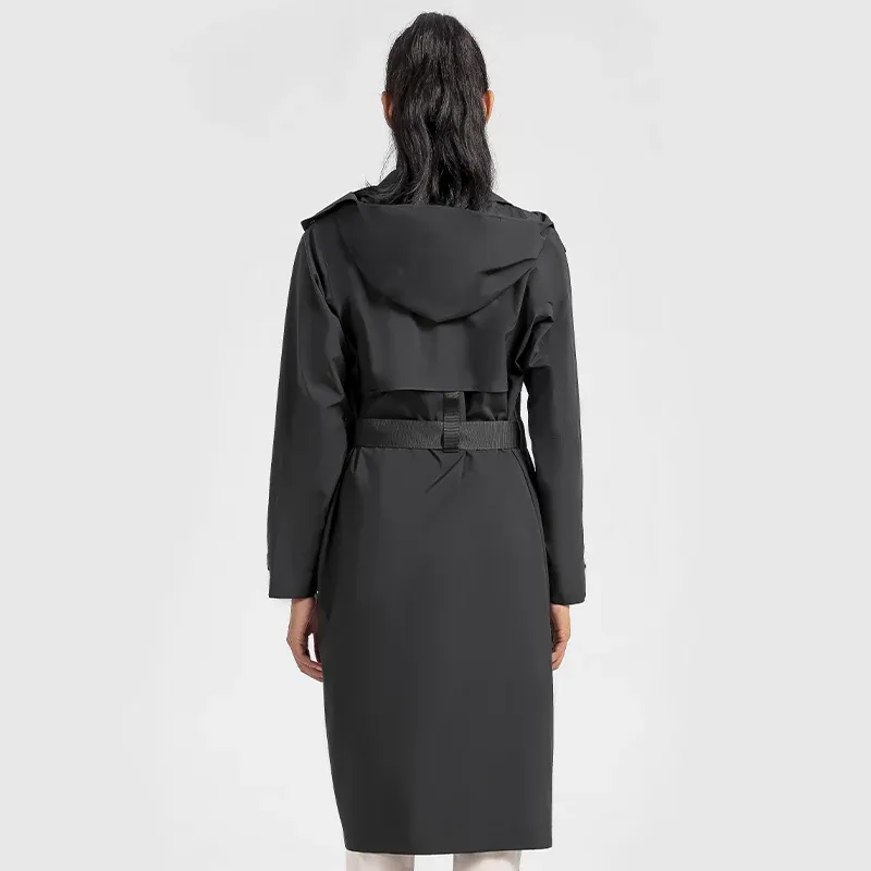 JACKETW Women UV Protection Waterproof Windproof Vitality Trench Coat DWA014
