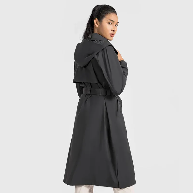 JACKETW Women UV Protection Waterproof Windproof Vitality Trench Coat DWA014