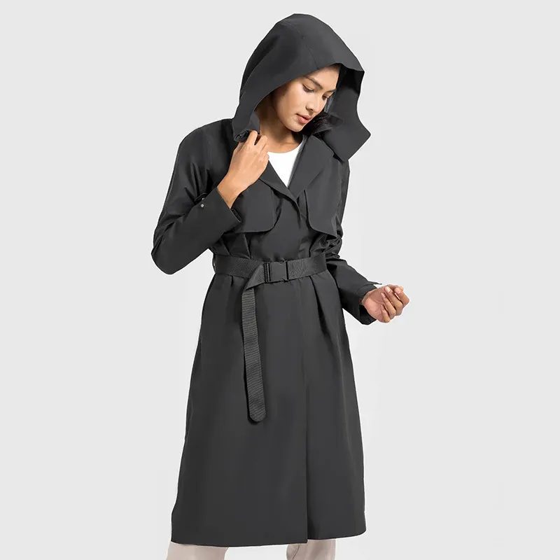JACKETW Women UV Protection Waterproof Windproof Vitality Trench Coat DWA014