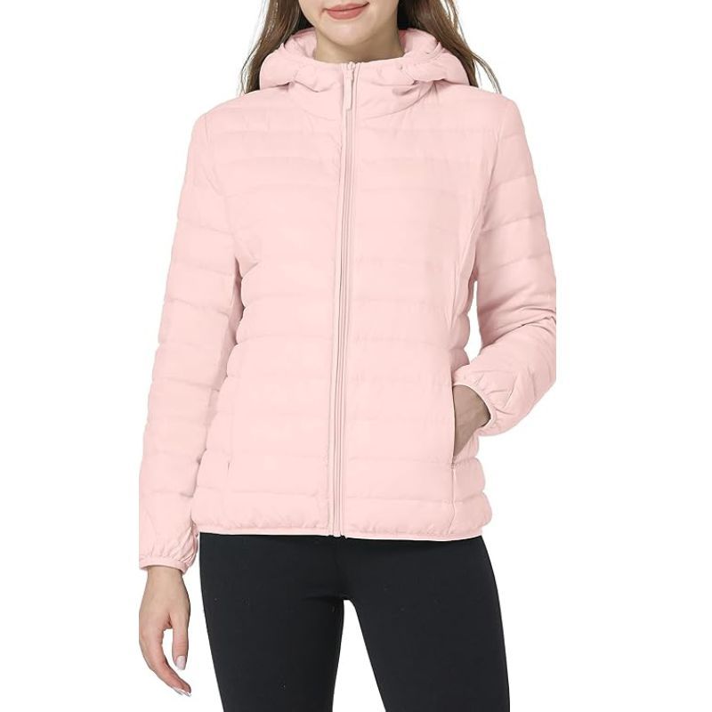 JACKETW Women's Full Zip Lightweight Winter Down Jacket-DJ19005