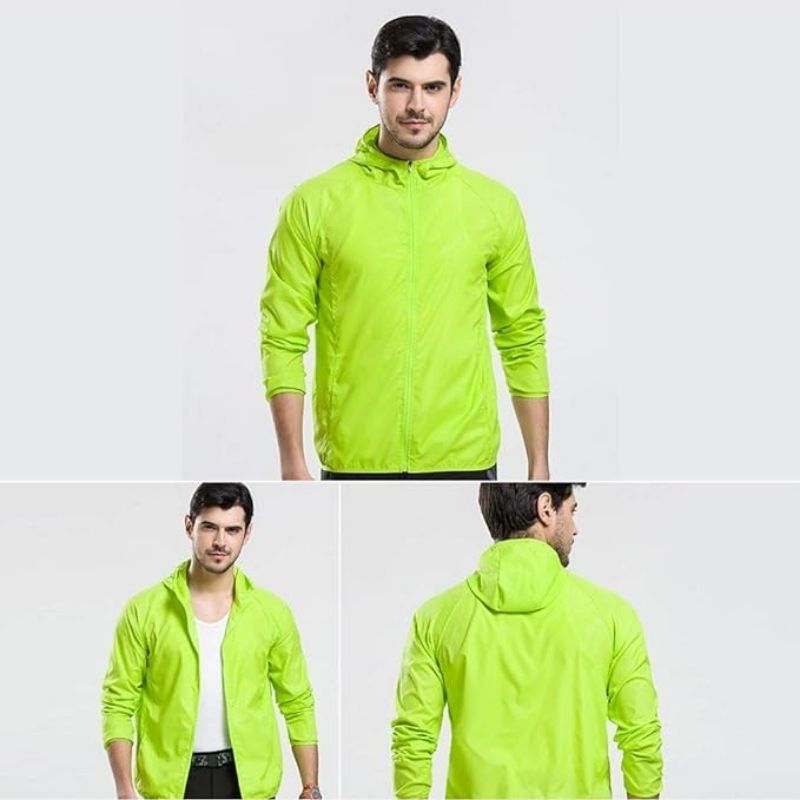 JACKETW Unisex Quick Dry UV Protect Waterproof Windbreaker Sports Jacket -ZH139 
