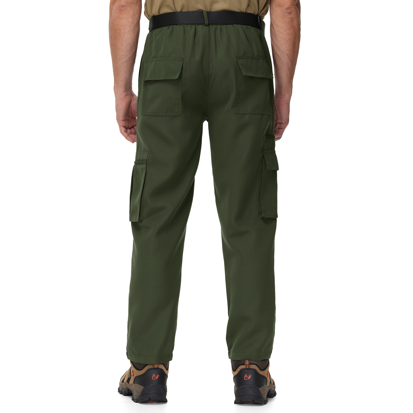 Men's Solid Color Loose Fit Casual Cargo Pant-TUMCP04017