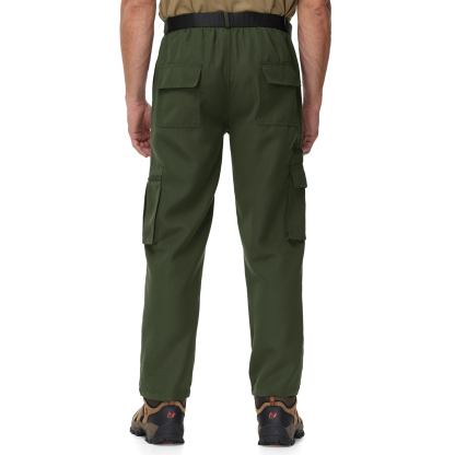 Men's Solid Color Loose Fit Casual Cargo Pant-TUMCP04017