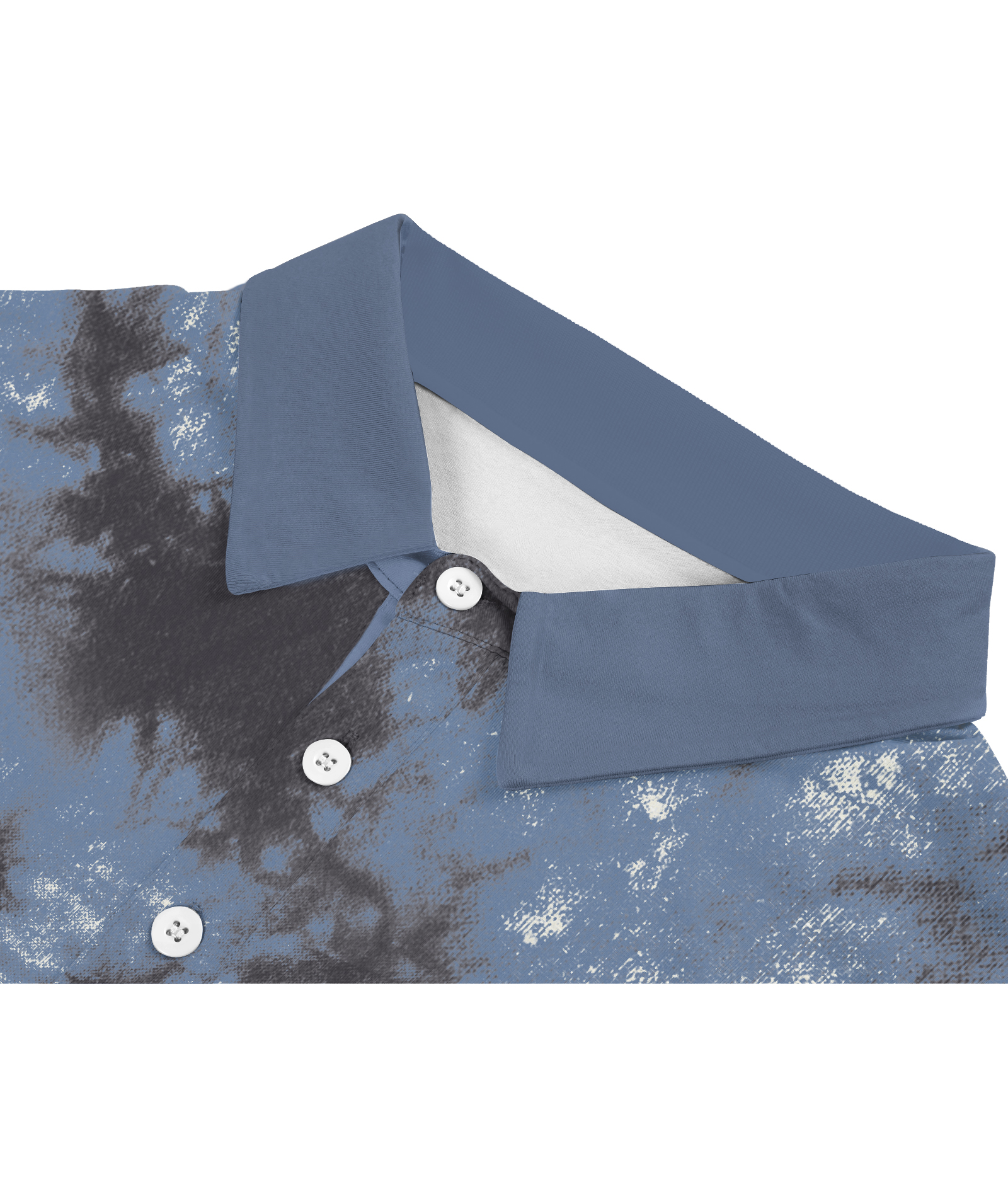Men's Tie Dye Print Slim Fit Golf Polo Shirt-CUMPO01605