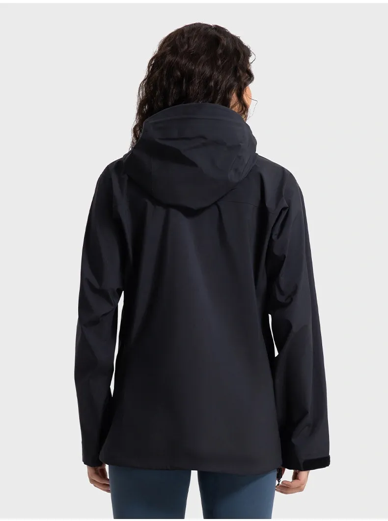 JACKETW Women′s Hooded Hard-shell Waterproof Windproof Fishing Hiking Jacket DAW043-Jacketw