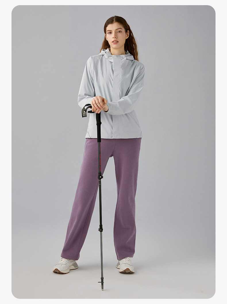 JACKETW  Women Plus Velvet Single-Layer Soft Shell Hooded Jacket DAW011