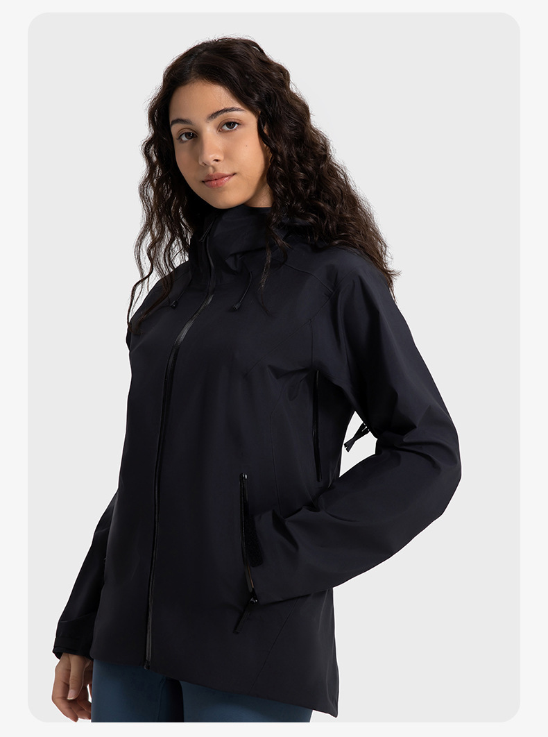 JACKETW Women′s Hooded Hard-shell Waterproof Windproof Fishing Hiking Jacket DAW043-Jacketw