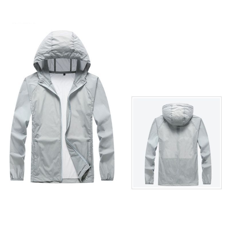 JACKETW Men's Ultra-Thin Breathable Sun Protection Clothing Jacket-ZH137