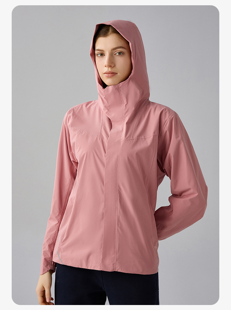 JACKETW  Women Plus Velvet Single-Layer Soft Shell Hooded Jacket DAW011