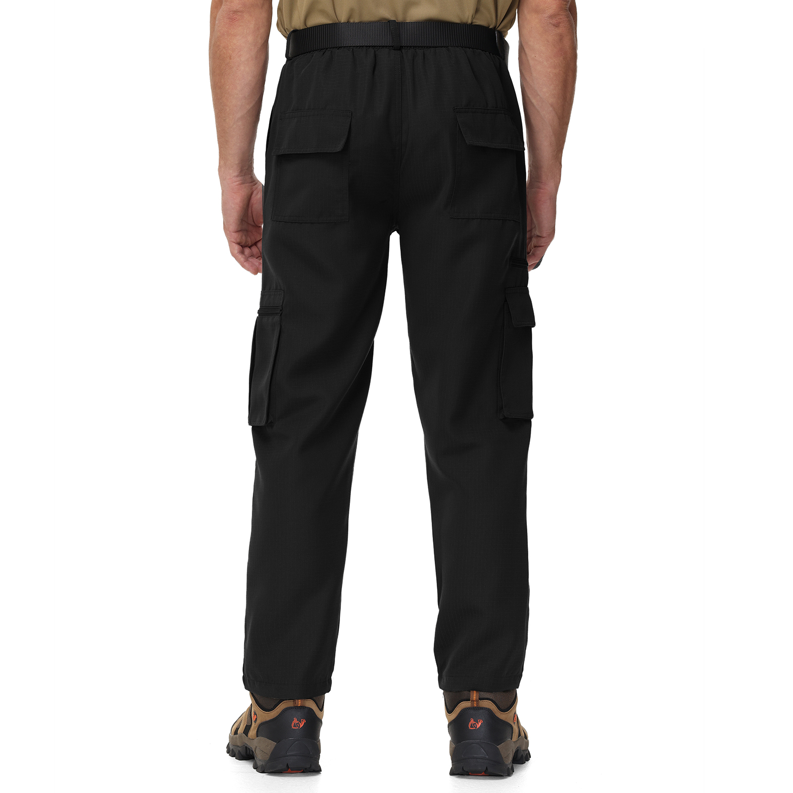 Men's Solid Color Loose Fit Casual Cargo Pant-TUMCP04017
