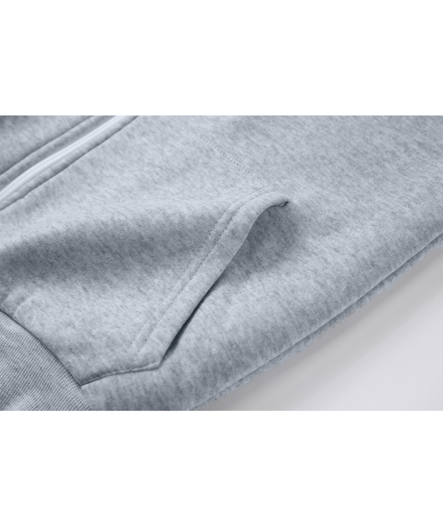 Women's Solid Color Full Zipper Fleece Hoodie-CEWFH01449