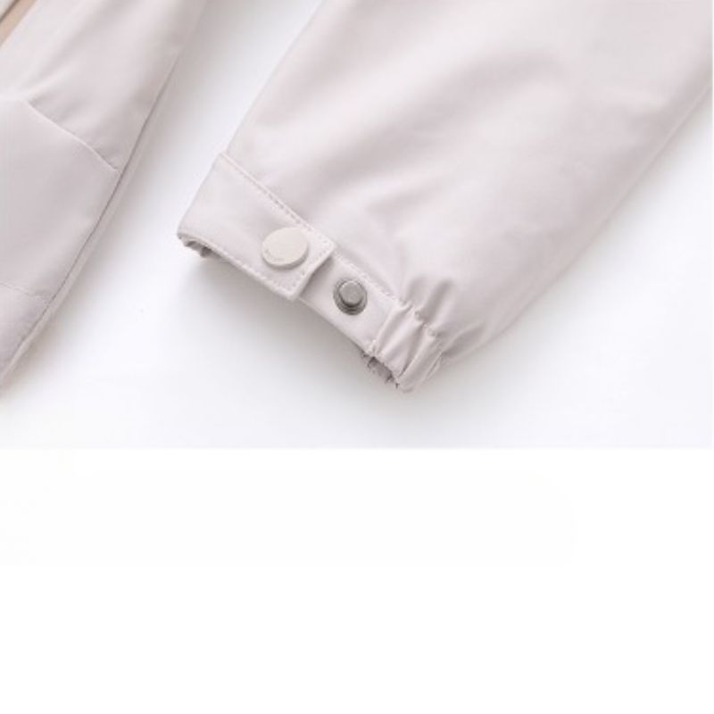 JACKETW Women's Spring Mid-Length Thin Windbreaker Hooded Jacket-ZH131