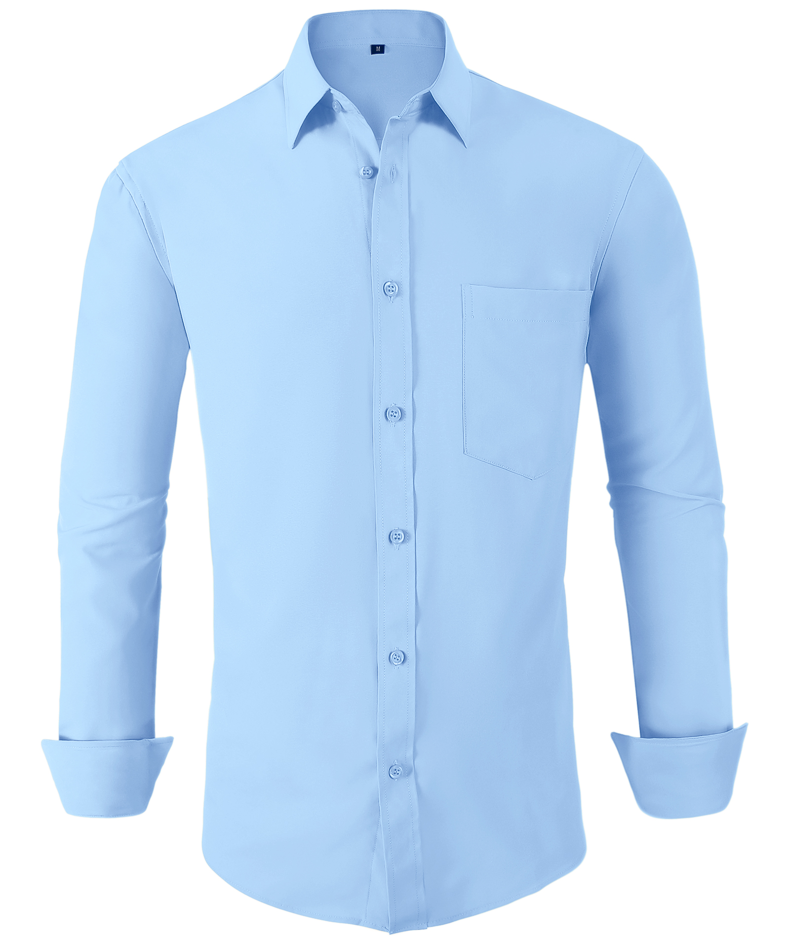 Men's Button Up Long Sleeve Casual Shirt-CUMLT01725