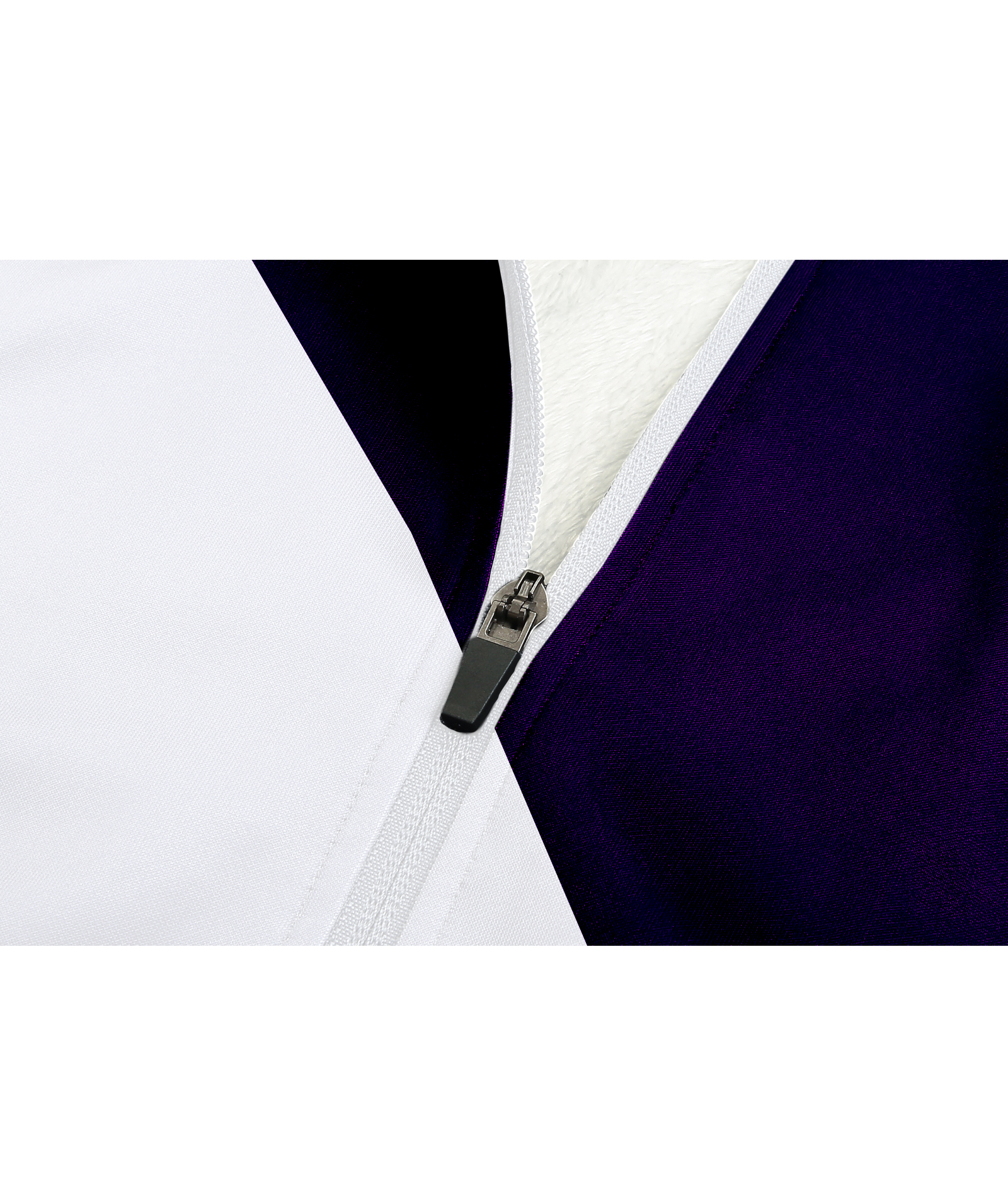 Men's Full Zipper Color Block Casual Fleece Hoodie-CFMWY00056