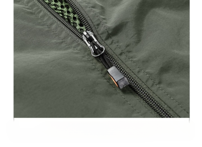 JACKETW Men's Sleeveless Solid Vest Jacket-CAL10021