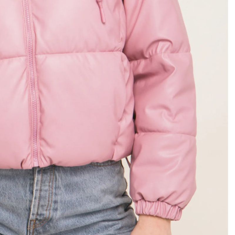 JACKETW Women's Short Hooded Puffer Down Jacket-LT-W-6961