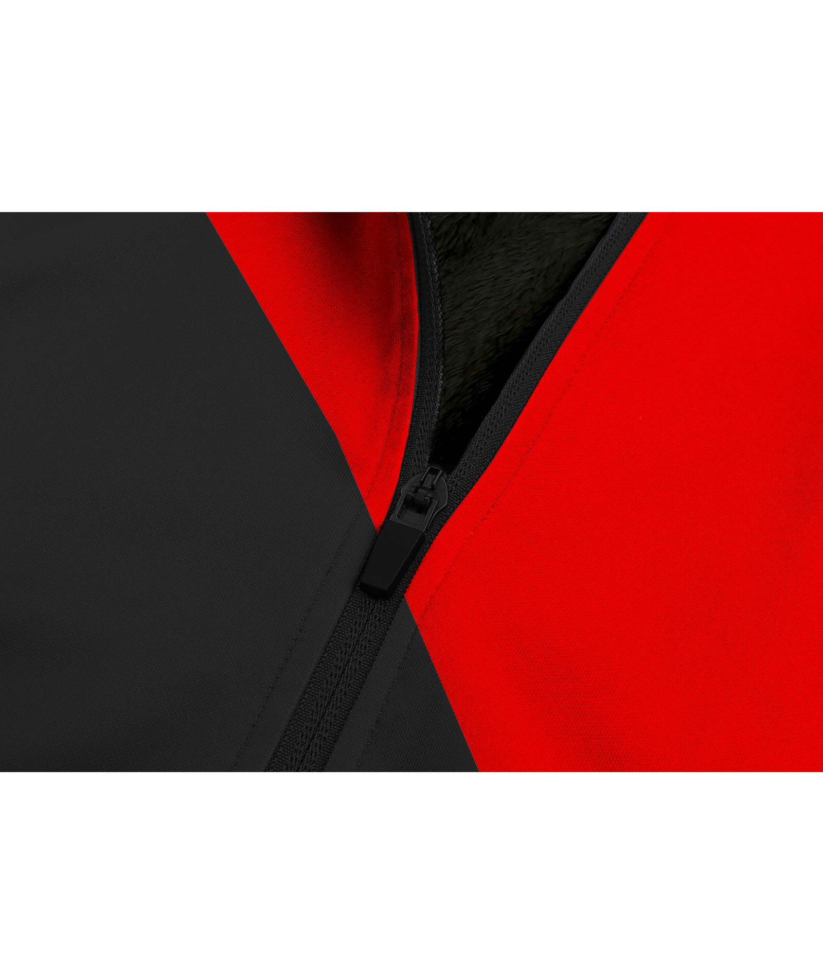 Men's Full Zipper Color Block Casual Fleece Hoodie-CFMWY00056