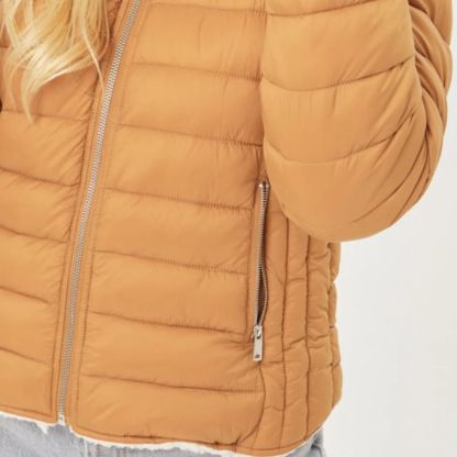 JACKETWVWomen's 20D Nylon Reversible Sherpa Puffer Down Jacket-LT-6975