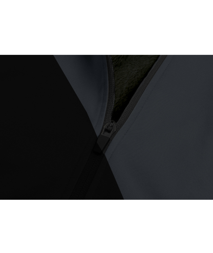 Men's Full Zipper Color Block Casual Fleece Hoodie-CFMWY00056