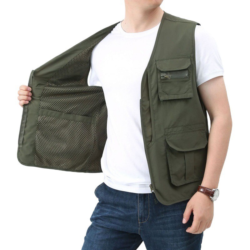 JACKETW Men's Sleeveless Vest Jacket-CAL10025