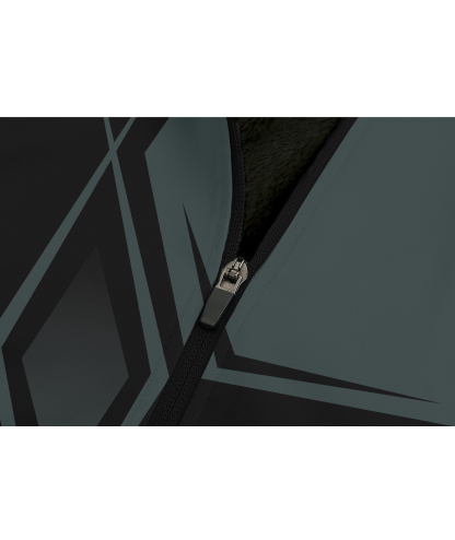 Men's Full Zipper Printed Casual Fleece Hoodie-CFMWY00039