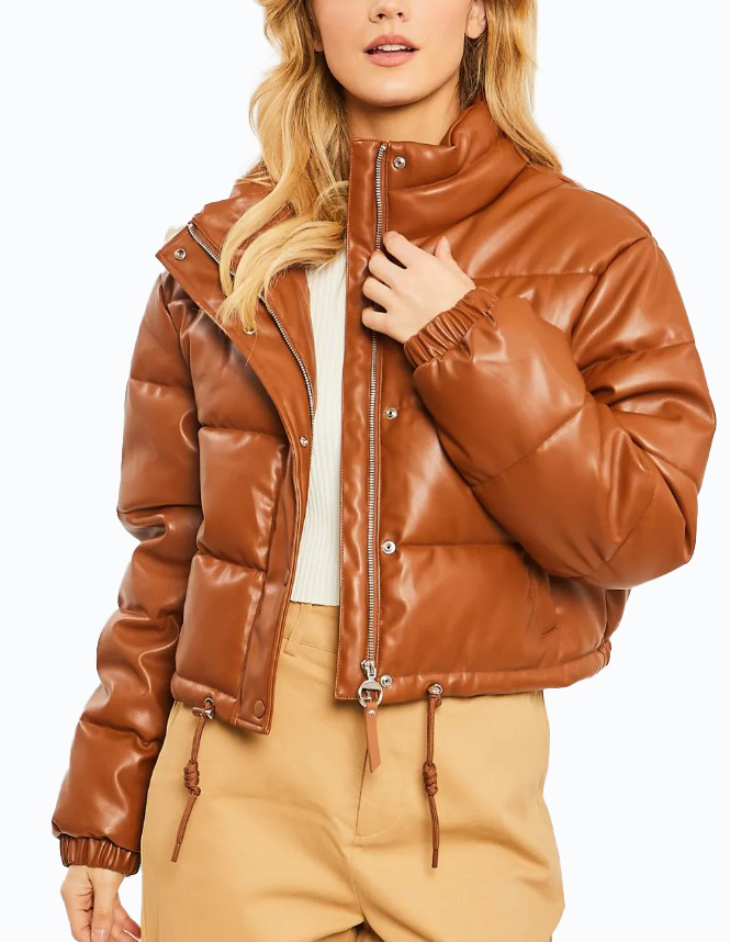 JACKETW Women's Short PU Jacket  LT-W-6107