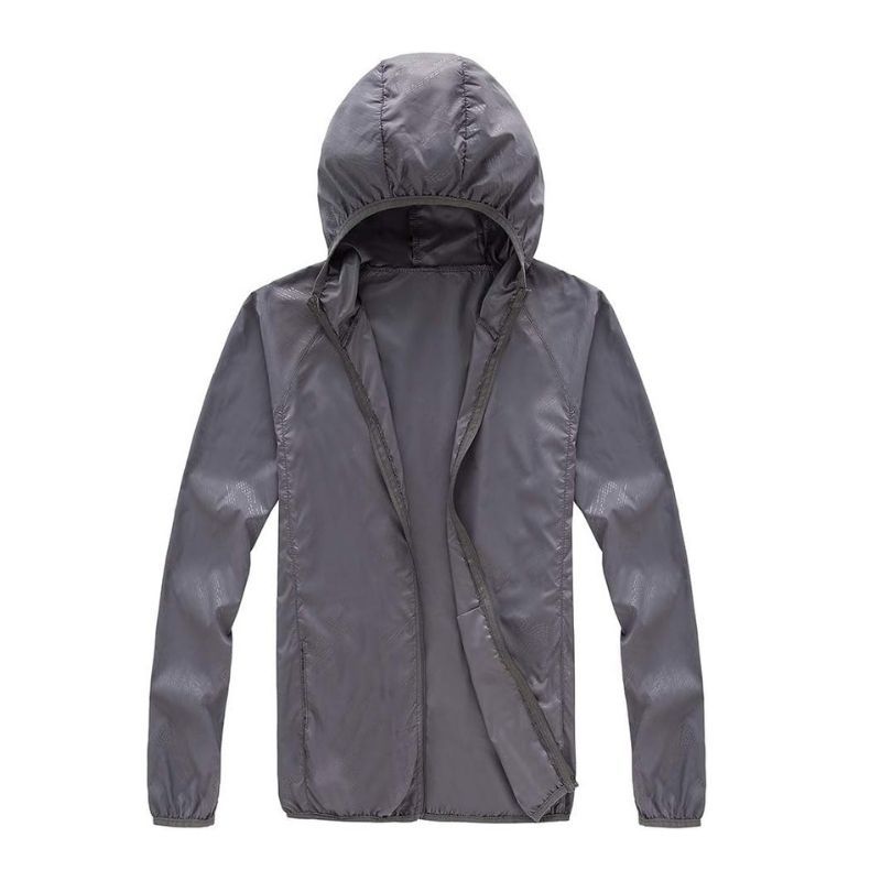 JACKETW Unisex Quick Dry UV Protect Waterproof Windbreaker Sports Jacket -ZH139 