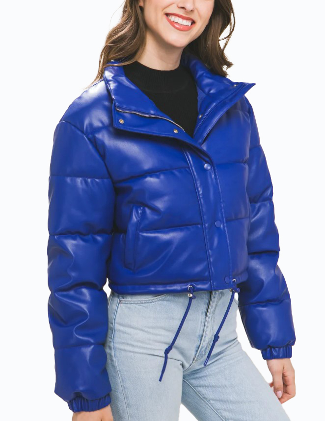 JACKETW Women's Short PU Jacket  LT-W-6107