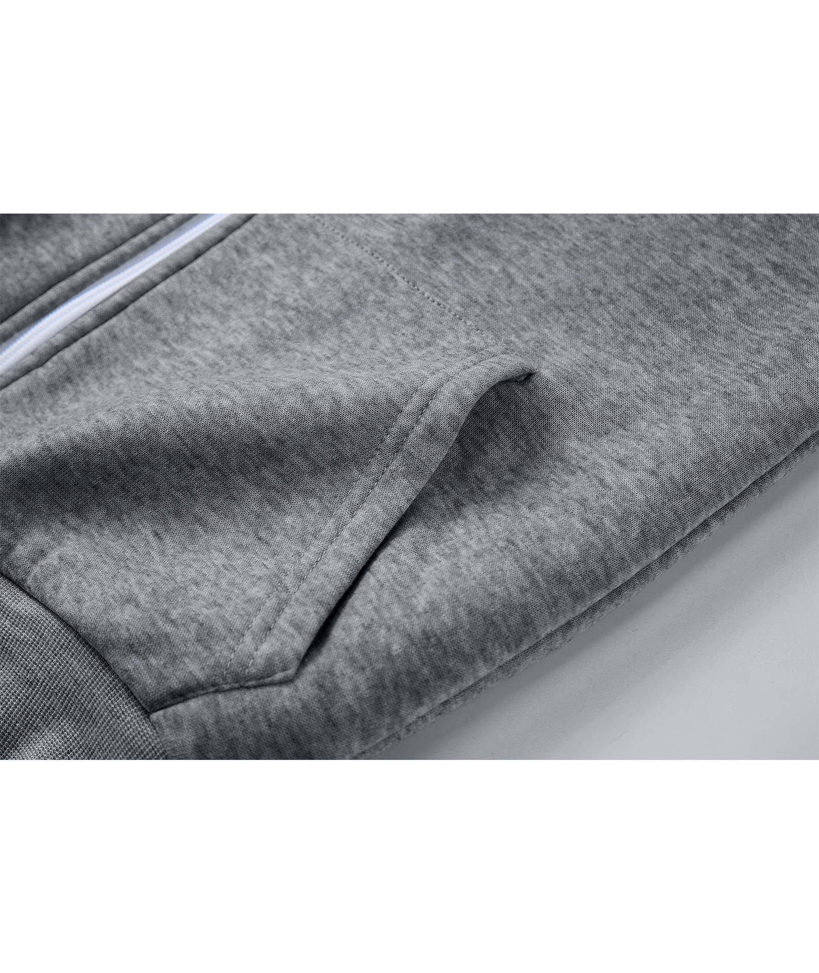 Women's Solid Color Full Zipper Fleece Hoodie-CEWFH01449