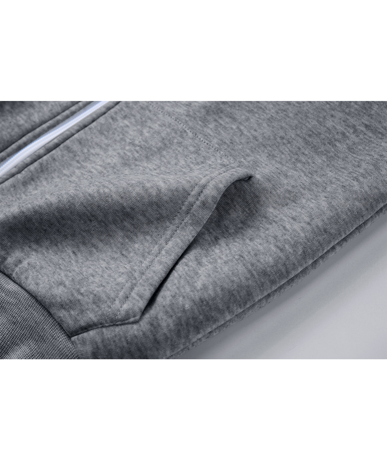 Women's Solid Color Full Zipper Fleece Hoodie-CEWFH01449